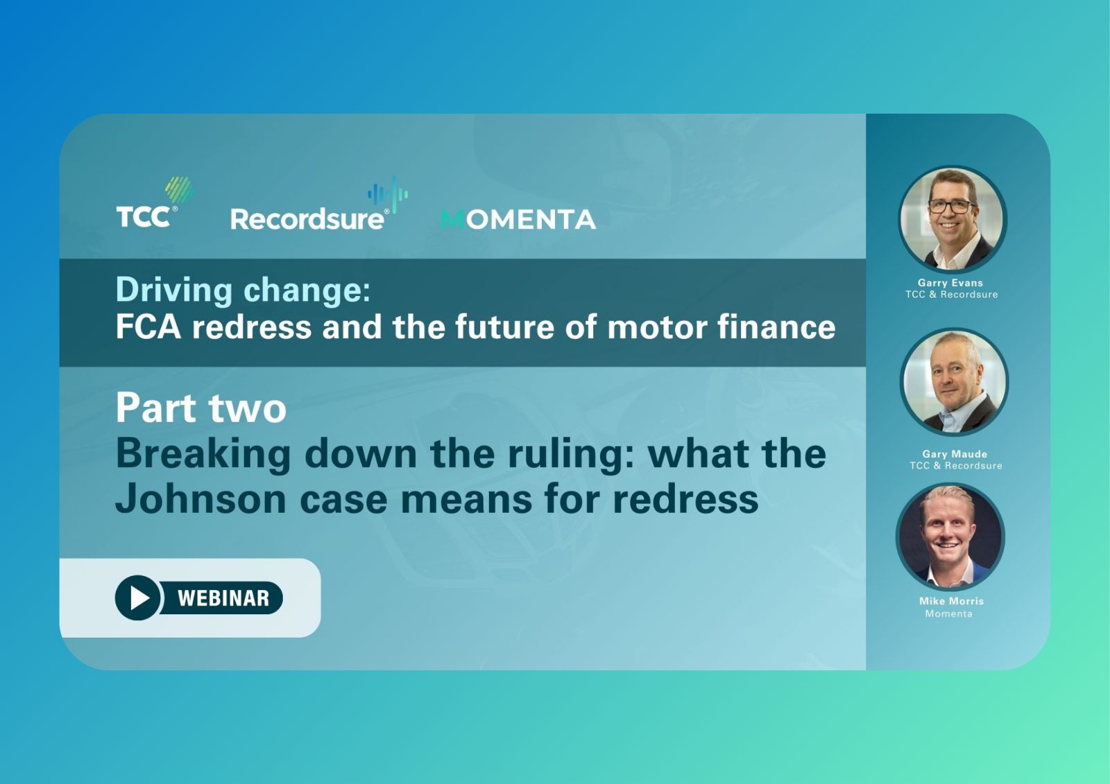 Webinar tile for Driving change part two: Breaking down the ruling, what the Johnson case means for redress