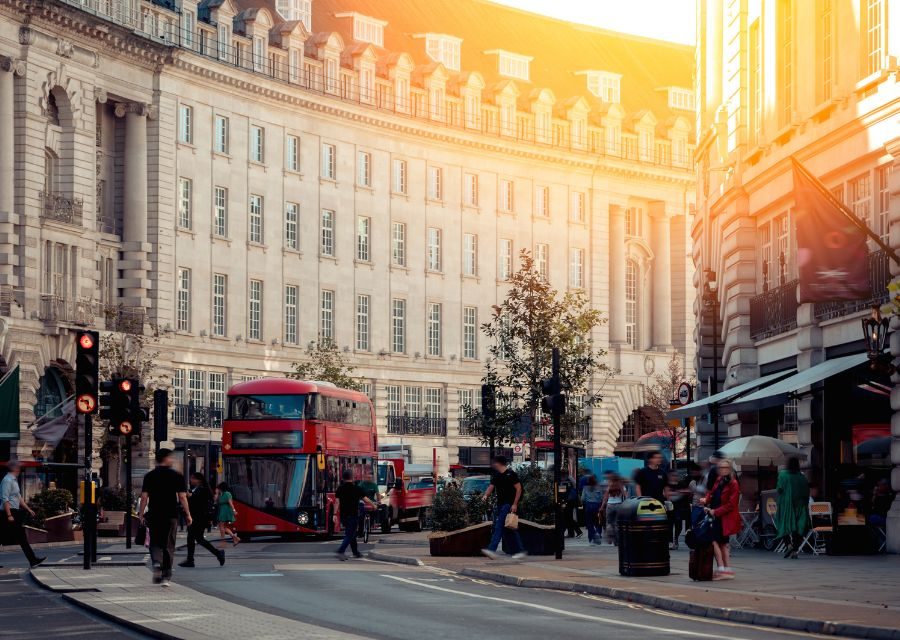 Busy Street View at London City