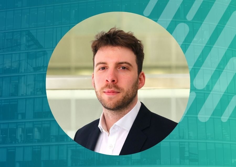 Jack Smith, Client Account Director at TCC, in a circular portrait on a branded teal background.