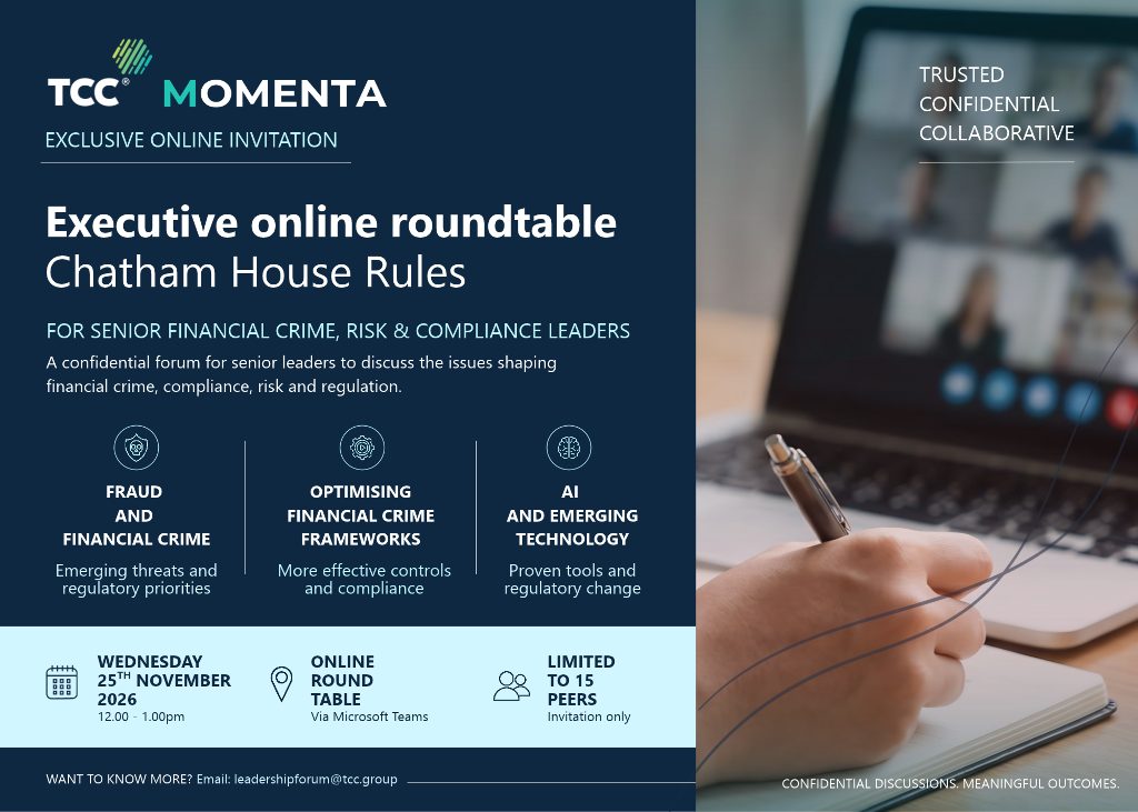Invitation for the TCC Executive Online Roundtable on 25 November 2026